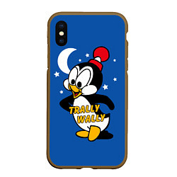 Чехол iPhone XS Max матовый Trally Wally, цвет: 3D-коричневый