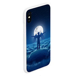 Чехол iPhone XS Max матовый XXXTentacion: Moon Angel, цвет: 3D-белый — фото 2