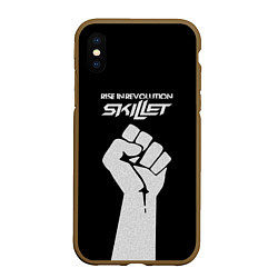 Чехол iPhone XS Max матовый Skillet: Rise in revolution