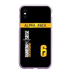 Чехол iPhone XS Max матовый Rainbow Six Siege: Alpha Pack