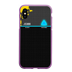 Чехол iPhone XS Max матовый JB300 Android, цвет: 3D-фиолетовый