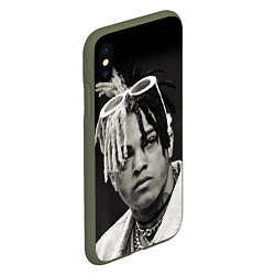 Чехол iPhone XS Max матовый XXXTentacion, цвет: 3D-темно-зеленый — фото 2