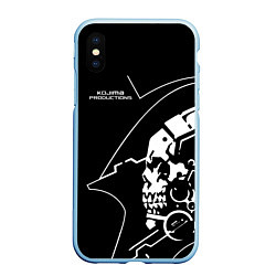 Чехол iPhone XS Max матовый Ludens Kojima Productions, цвет: 3D-голубой