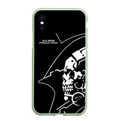 Чехол iPhone XS Max матовый Ludens Kojima Productions, цвет: 3D-салатовый