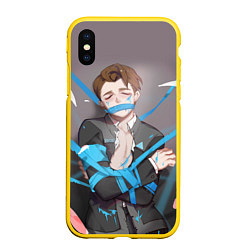 Чехол iPhone XS Max матовый Connor Pain, цвет: 3D-желтый