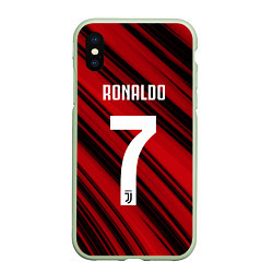 Чехол iPhone XS Max матовый Ronaldo 7: Red Sport