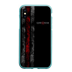 Чехол iPhone XS Max матовый God of War: Black Style, цвет: 3D-мятный