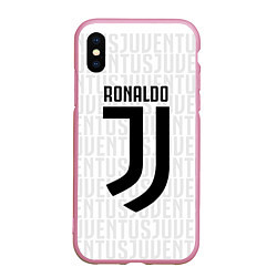 Чехол iPhone XS Max матовый Ronaldo 7: White Sport