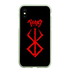 Чехол iPhone XS Max матовый Berserk: Stigma, цвет: 3D-салатовый