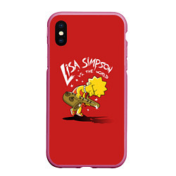 Чехол iPhone XS Max матовый Lisa Simpson