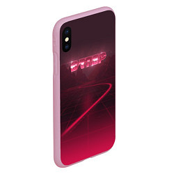 Чехол iPhone XS Max матовый Digital Betep, цвет: 3D-розовый — фото 2