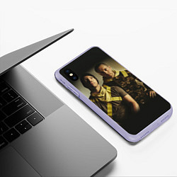 Чехол iPhone XS Max матовый 21 Pilots Boys, цвет: 3D-светло-сиреневый — фото 2