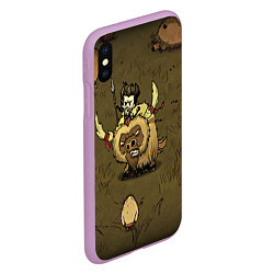 Чехол iPhone XS Max матовый Wild Wilson, цвет: 3D-сиреневый — фото 2