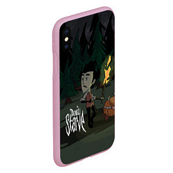 Чехол iPhone XS Max матовый Don't Starve: Night Forrest, цвет: 3D-розовый — фото 2