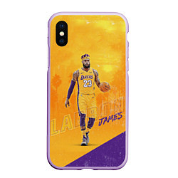 Чехол iPhone XS Max матовый LeBron James: NBA Star