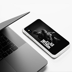 Чехол iPhone XS Max матовый The Last of Us: Black Style, цвет: 3D-белый — фото 2