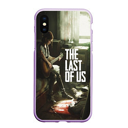 Чехол iPhone XS Max матовый The Last of Us: Guitar Music, цвет: 3D-сиреневый
