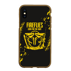 Чехол iPhone XS Max матовый Fireflies: Look for the Light, цвет: 3D-коричневый