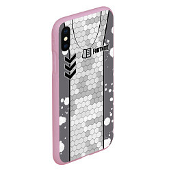Чехол iPhone XS Max матовый Fortnite: Мастер сюрикенов, цвет: 3D-розовый — фото 2