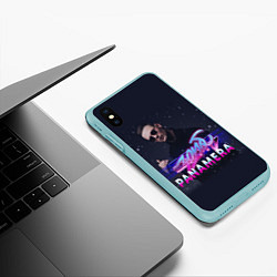 Чехол iPhone XS Max матовый Зомб Panamera, цвет: 3D-мятный — фото 2