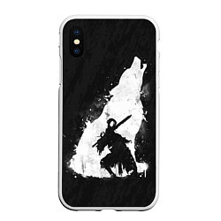 Чехол iPhone XS Max матовый Dark Souls: Howling Wolf