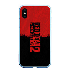 Чехол iPhone XS Max матовый RDD 2: Red & Black