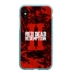 Чехол iPhone XS Max матовый Red Dead Redemption: Part II, цвет: 3D-мятный