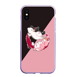 Чехол iPhone XS Max матовый MONOKUMA X MONOMI