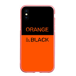 Чехол iPhone XS Max матовый Orange Is the New Black, цвет: 3D-баблгам