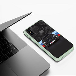 Чехол iPhone XS Max матовый BMW X5 M, цвет: 3D-салатовый — фото 2