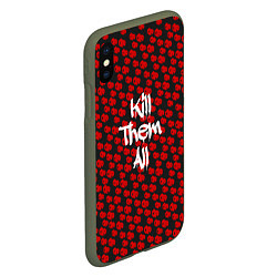 Чехол iPhone XS Max матовый R6S: Kill Them All, цвет: 3D-темно-зеленый — фото 2