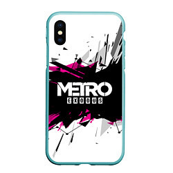 Чехол iPhone XS Max матовый Metro: Exodus Purple, цвет: 3D-мятный