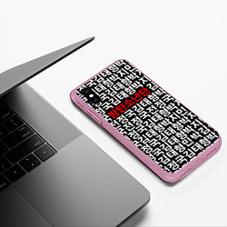 Чехол iPhone XS Max матовый BTS Hieroglyphs, цвет: 3D-розовый — фото 2