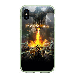 Чехол iPhone XS Max матовый TES: Dragon Flame
