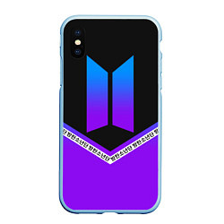 Чехол iPhone XS Max матовый BTS: Neon Symbol