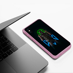 Чехол iPhone XS Max матовый Watch Dogs: Wrench, цвет: 3D-розовый — фото 2