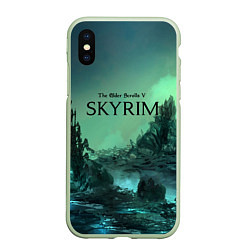 Чехол iPhone XS Max матовый SKYRIM