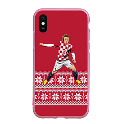 Чехол iPhone XS Max матовый Luka Modric