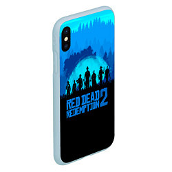 Чехол iPhone XS Max матовый RDR 2: Blue Style, цвет: 3D-голубой — фото 2