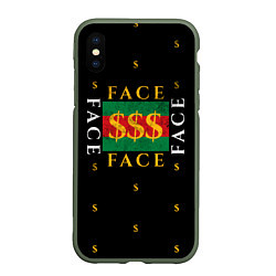 Чехол iPhone XS Max матовый FACE GG Style