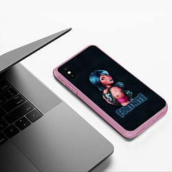 Чехол iPhone XS Max матовый Fortnite Special, цвет: 3D-розовый — фото 2