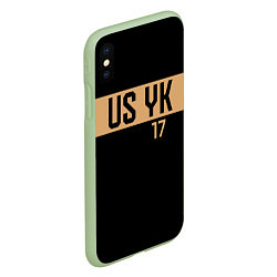 Чехол iPhone XS Max матовый USYK, цвет: 3D-салатовый — фото 2
