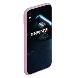 Чехол iPhone XS Max матовый Mass Effect N7, цвет: 3D-розовый — фото 2