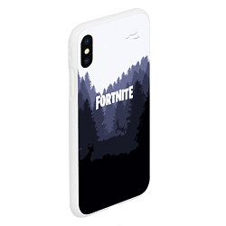 Чехол iPhone XS Max матовый Fortnite: Dark Forest, цвет: 3D-белый — фото 2