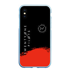 Чехол iPhone XS Max матовый 21 Pilots: Red & Black