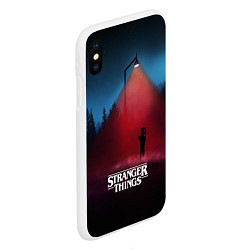 Чехол iPhone XS Max матовый Stranger Things: Red Lantern, цвет: 3D-белый — фото 2