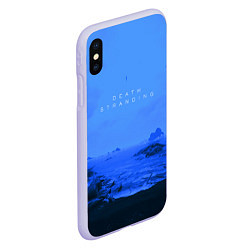 Чехол iPhone XS Max матовый Death Stranding: Blue Heaven, цвет: 3D-светло-сиреневый — фото 2