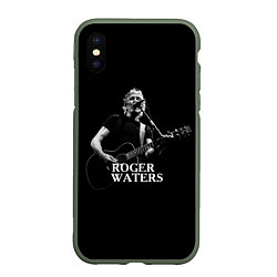 Чехол iPhone XS Max матовый Roger Waters, цвет: 3D-темно-зеленый