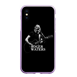 Чехол iPhone XS Max матовый Roger Waters, цвет: 3D-сиреневый