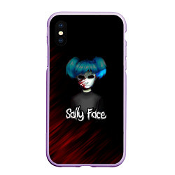 Чехол iPhone XS Max матовый Sally Face окровавленное лицо